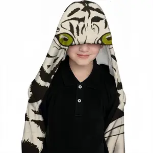 Albino - White Tiger Animals Interior Decor Gift Kids Hat Blanket