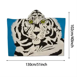 Albino - White Tiger Animals Interior Decor Gift Kids Hat Blanket