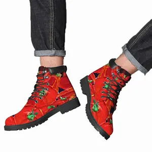 Men Tomatoes Mid Top Boots