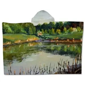 Shallow Pond Landscape Kids Hat Blanket