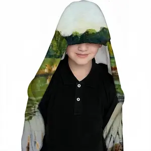 Shallow Pond Landscape Kids Hat Blanket