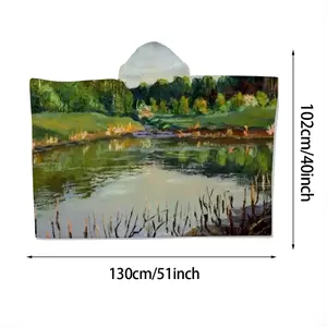 Shallow Pond Landscape Kids Hat Blanket