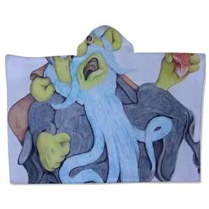 Baby Blue Beard Wizard Kids Hat Blanket