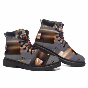 Men E-Mail Art Mid Top Boots