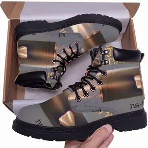 Men E-Mail Art Mid Top Boots