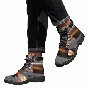 Men E-Mail Art Mid Top Boots