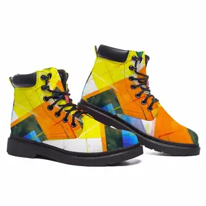 Men White Night Riot Mid Top Boots