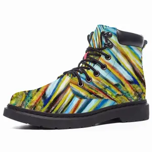 Men Colour Of Flames Mid Top Boots