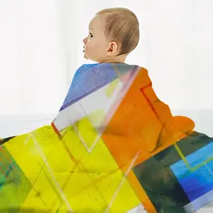 White Night Riot Baby Flannel Blanket (Vertical)