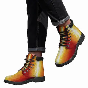 Men Nuclear Glazes Mid Top Boots