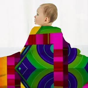 Getsu (Moon) Baby Flannel Blanket (Vertical)