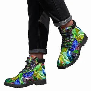 Men Frida Green Mid Top Boots