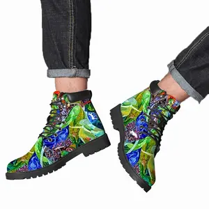 Men Frida Green Mid Top Boots