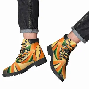 Men Papaya Freestyle Mid Top Boots