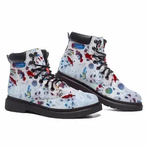 Men Coloured Leftovers Mid Top Boots