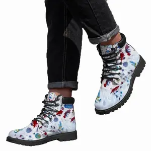 Men Coloured Leftovers Mid Top Boots