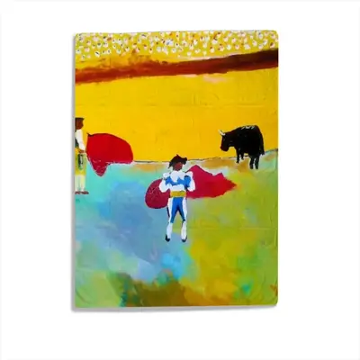 The Bullfighters Baby Flannel Blanket (Vertical)