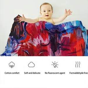 Metropolis Baby Flannel Blanket (Vertical)