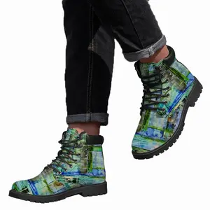 Men Canning Cannabis Control Mid Top Boots