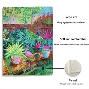 Backyard Garden Ii Baby Flannel Blanket (Vertical)