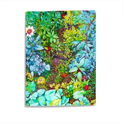 Garden At Giverny Baby Flannel Blanket (Vertical)