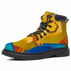 Men Yellow Submarine Mid Top Boots