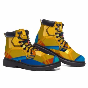 Men Yellow Submarine Mid Top Boots