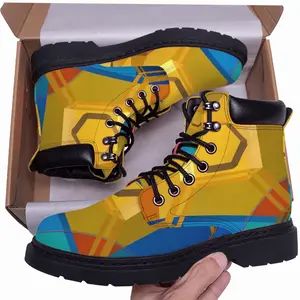 Men Yellow Submarine Mid Top Boots