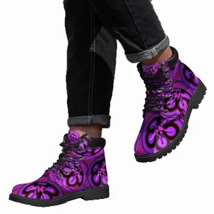 Men Sakura (Cherry Blossom) Mid Top Boots