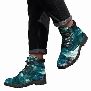 Men Butterflies Mid Top Boots