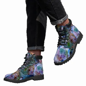 Men Dark Night Mid Top Boots