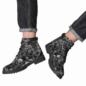 Men Kimono Mid Top Boots