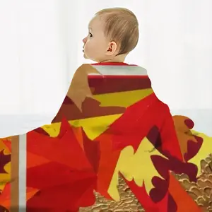 Autumn Baby Flannel Blanket (Vertical)