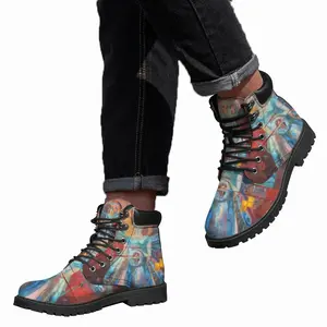 Men Postcard To The Moon Mid Top Boots