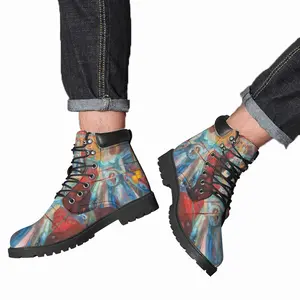 Men Postcard To The Moon Mid Top Boots