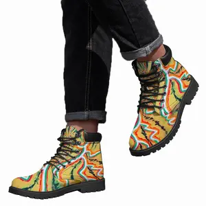 Men The Lighting Bolt Mid Top Boots