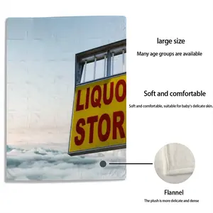 Liquor Store Baby Flannel Blanket (Vertical)