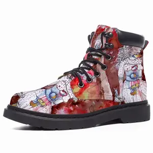 Men The Fruit- Drawing Ink Mid Top Boots