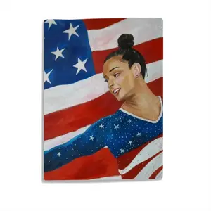 Aly Raisman Baby Flannel Blanket (Vertical)