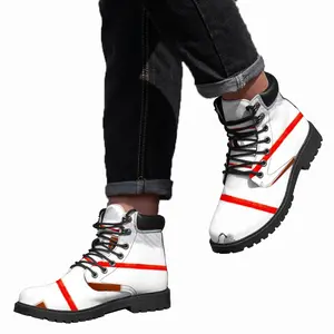 Men Hieroglyphic Silence Mid Top Boots