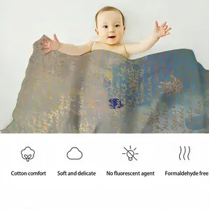 “Heart Of Perfect Wisdom Sutra” Baby Flannel Blanket (Vertical)