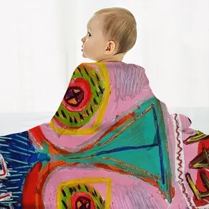 Fake News Baby Flannel Blanket (Vertical)