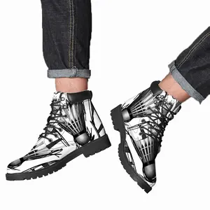 Men Shuttlecock Mid Top Boots