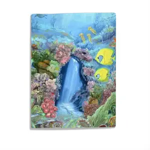 Underwater Meditation Baby Flannel Blanket (Vertical)