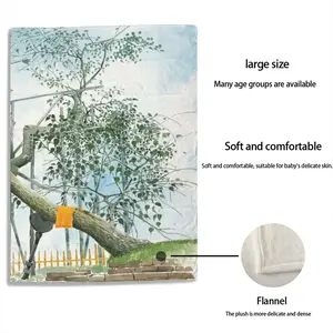 The Sacred Branch Baby Flannel Blanket (Vertical)