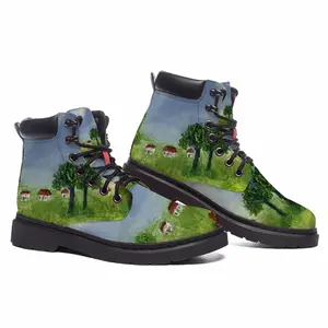 Men Spring Mid Top Boots