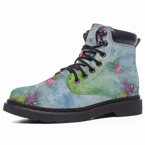 Men Love Violet Colors Mid Top Boots