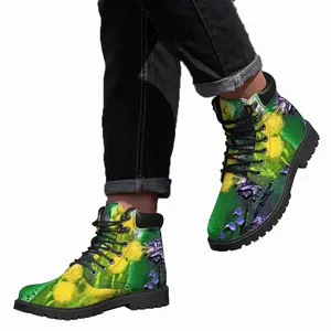 Men Blossoms Mid Top Boots