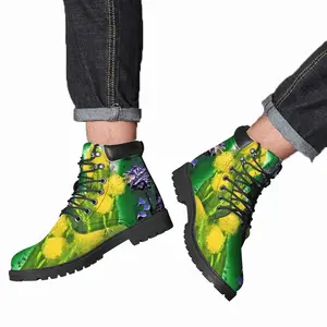 Men Blossoms Mid Top Boots