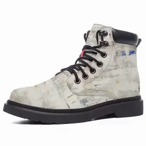 Men White Medina Mid Top Boots